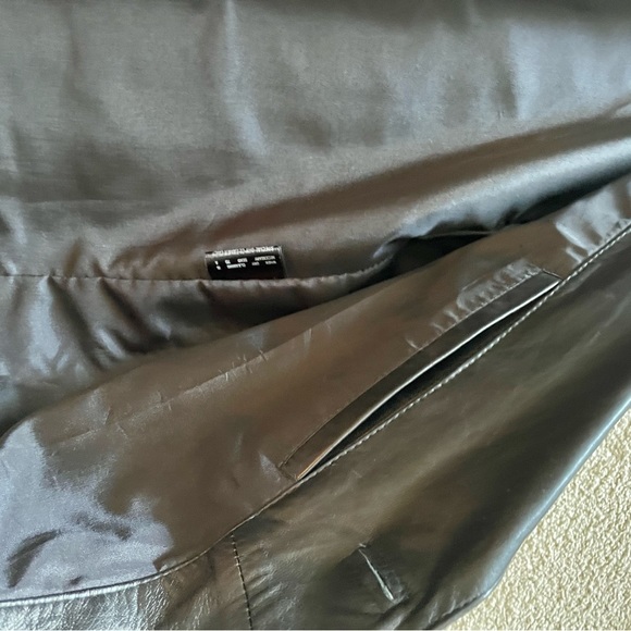 Mens Barneys leather Blazer - Picture 7 of 12